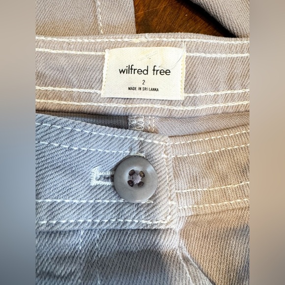 Aritzia Wilfred Free Mid Rise Straight Leg Modern Utility Pants In Beige Size 2 - Picture 4 of 9